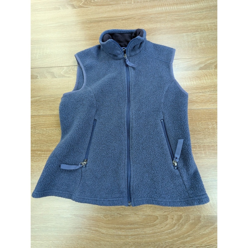 Patagonia Synchilla Vest Women Medium Purple Full Zip Classic Fleece Camping
